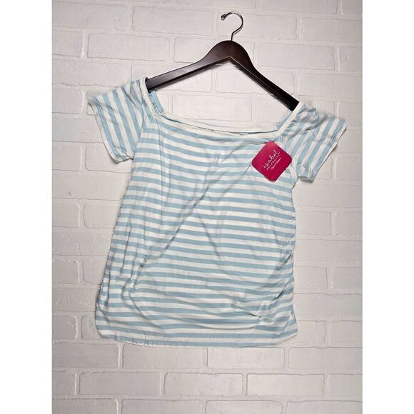 Isabel Maternity Blue Stripe Top XXL - Picture 1 of 2
